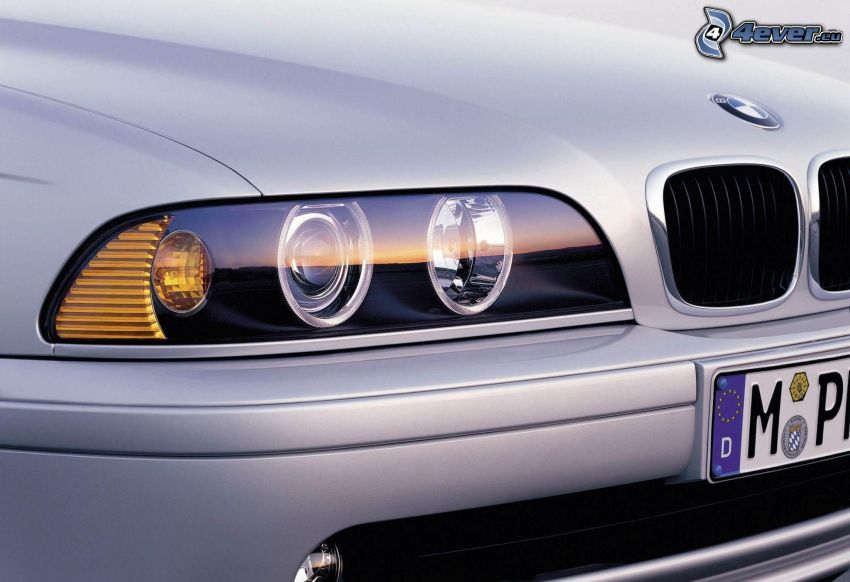 BMW, réflecteur, la calandre