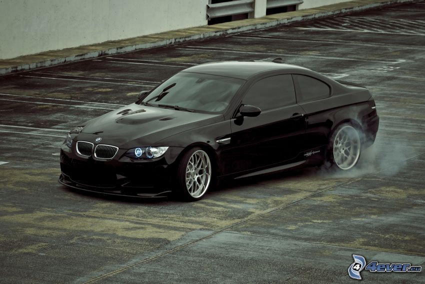 BMW M3, burnout