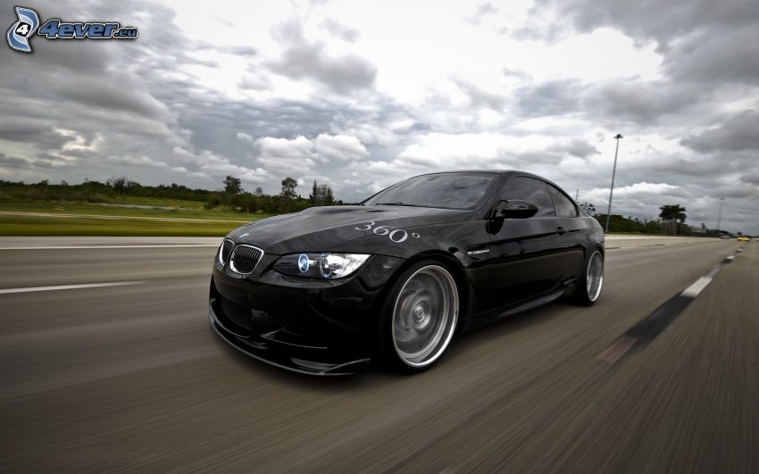BMW M3, route, la vitesse
