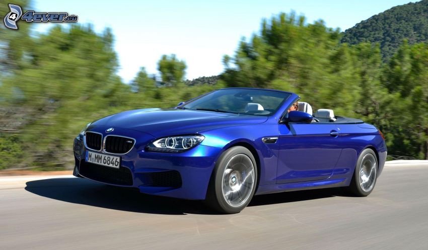 BMW M6, cabriolet, la vitesse