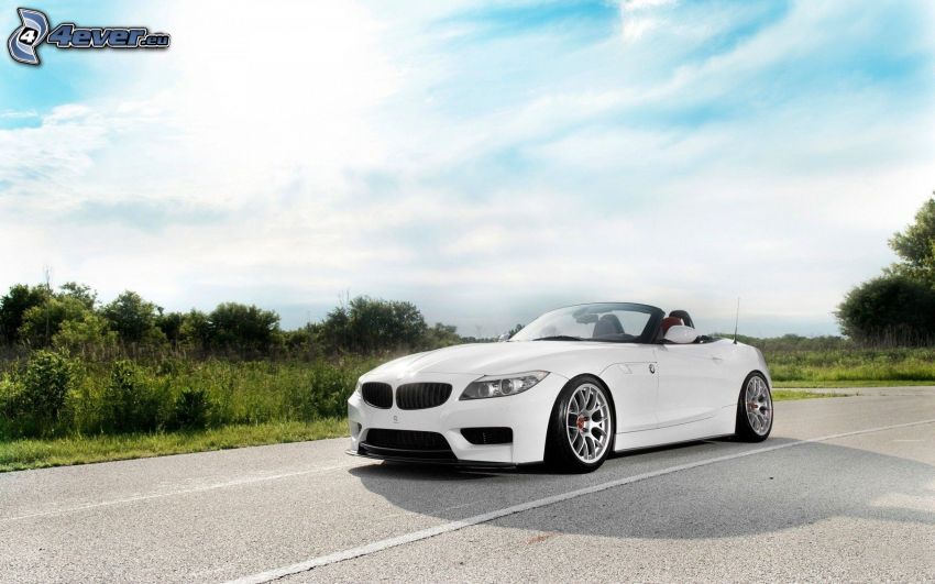 BMW Z4, cabriolet, route