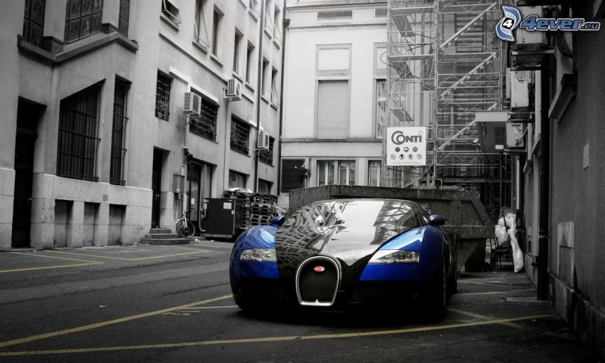 Bugatti Veyron, la ruelle