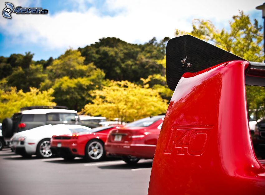 Ferrari F40, parking