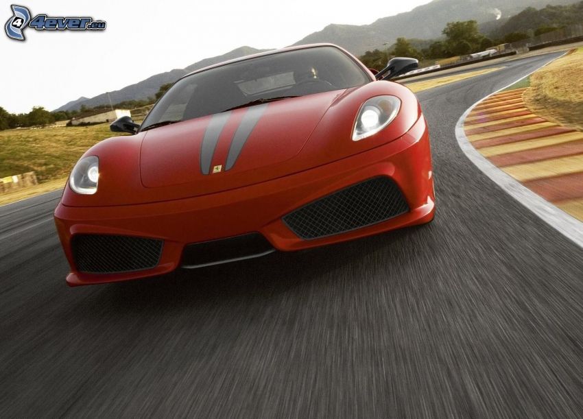 Ferrari F430 Scuderia, circuit automobile, la vitesse