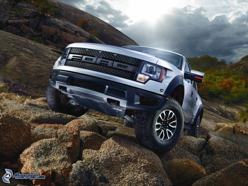 Ford Raptor, hors-route voiture, rochers