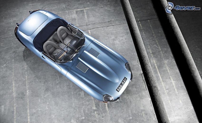 Jaguar E-Type, automobile de collection, cabriolet