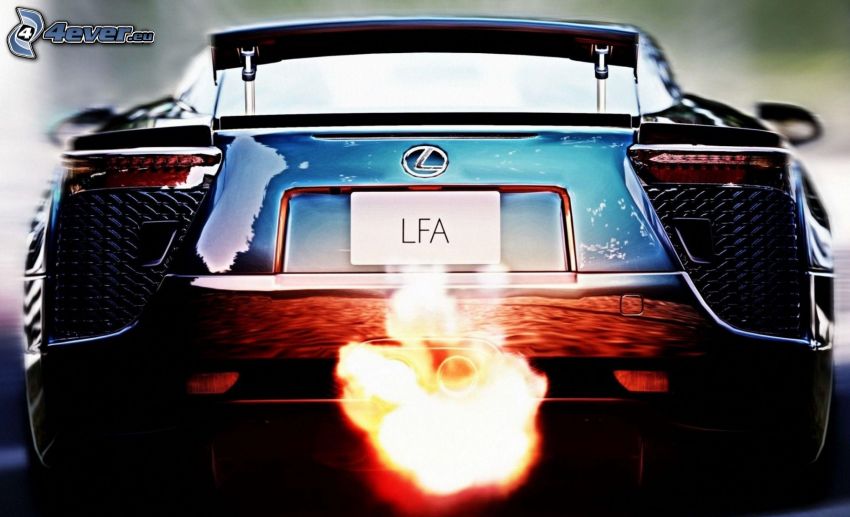 Lexus LFA, d'échappement