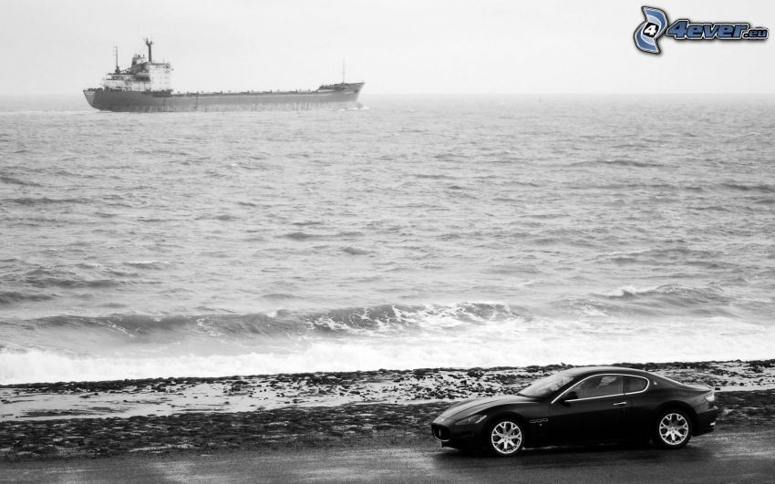 Maserati GranTurismo, mer, navire de charge