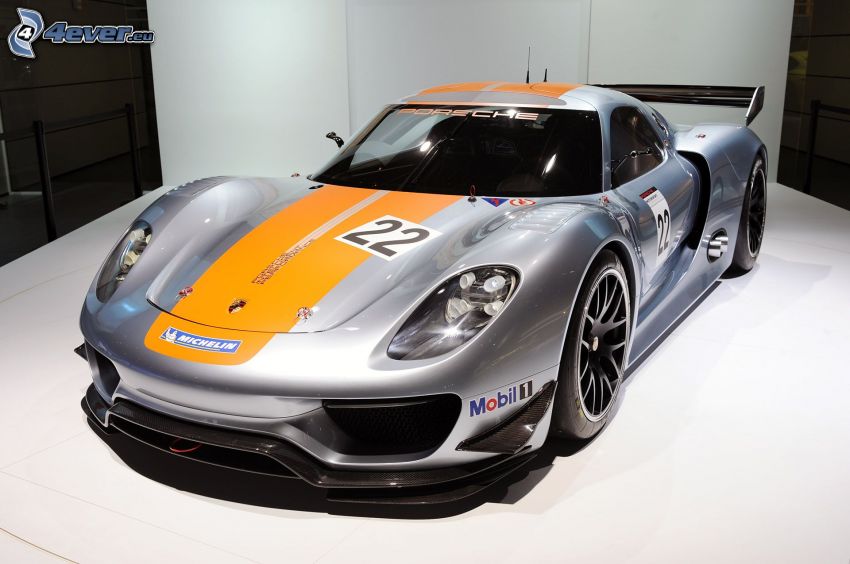Porsche 918, exposition, voiture de sport