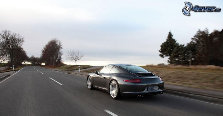 Porsche 991, la vitesse, route