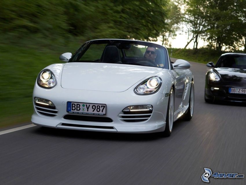 Porsche Boxster, cabriolet, la vitesse