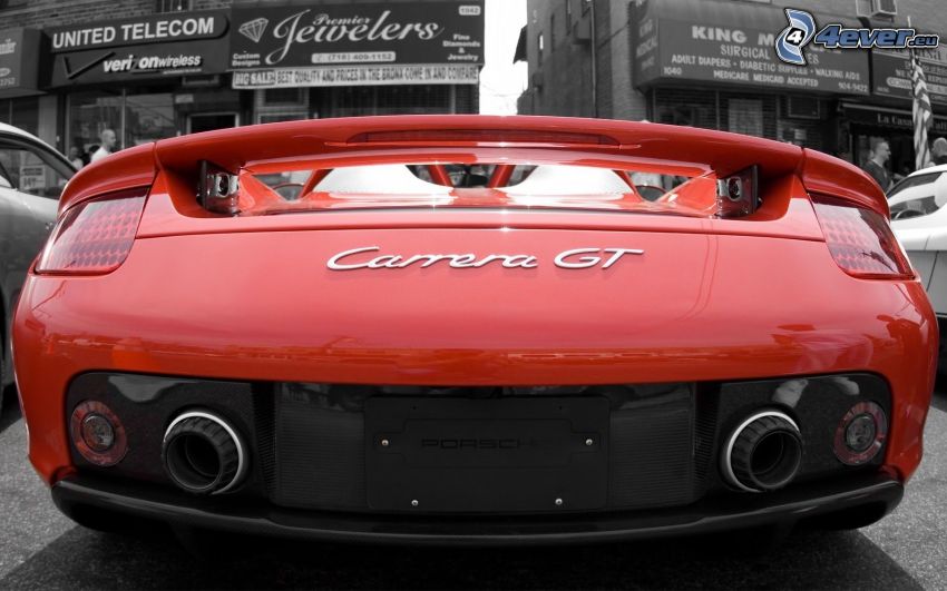 Porsche Carrera GT, d'échappement