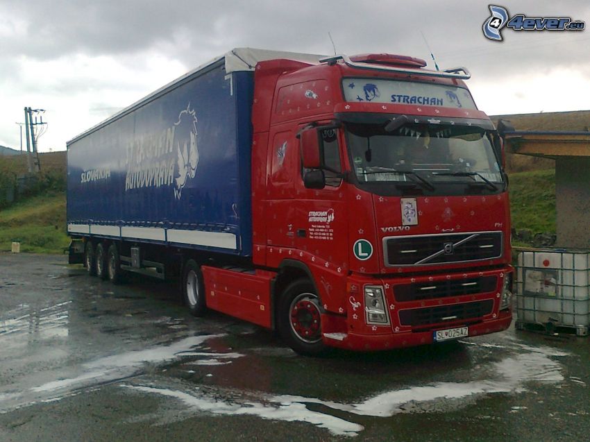 Volvo, camion, Strachan