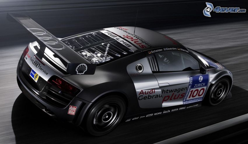 Audi R8, la vitesse