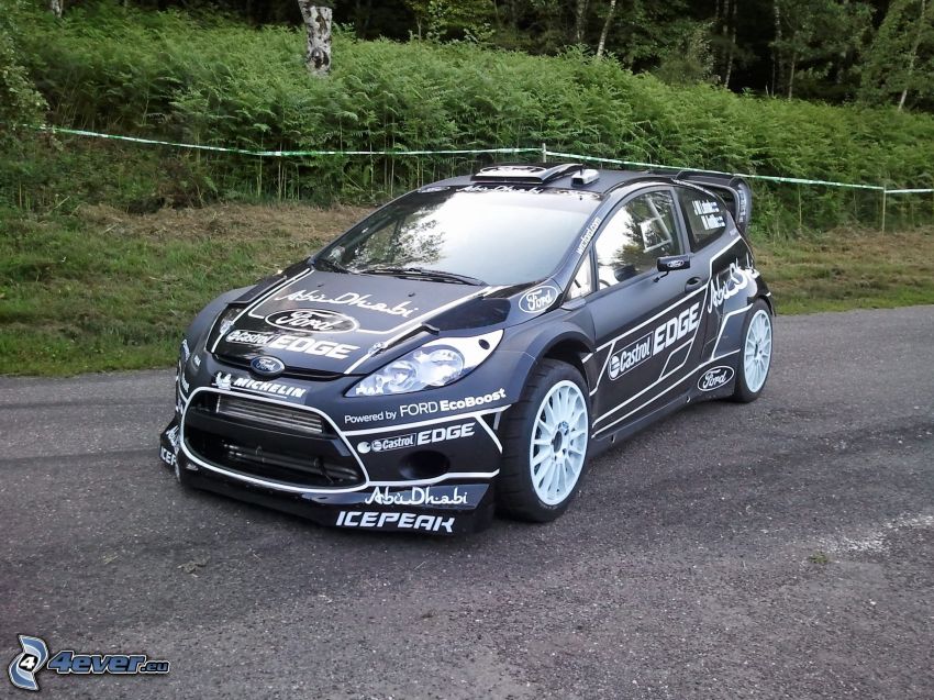 Ford Fiesta, voiture de course, tuning