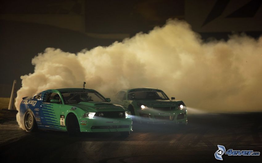 Ford Mustang, course, drift