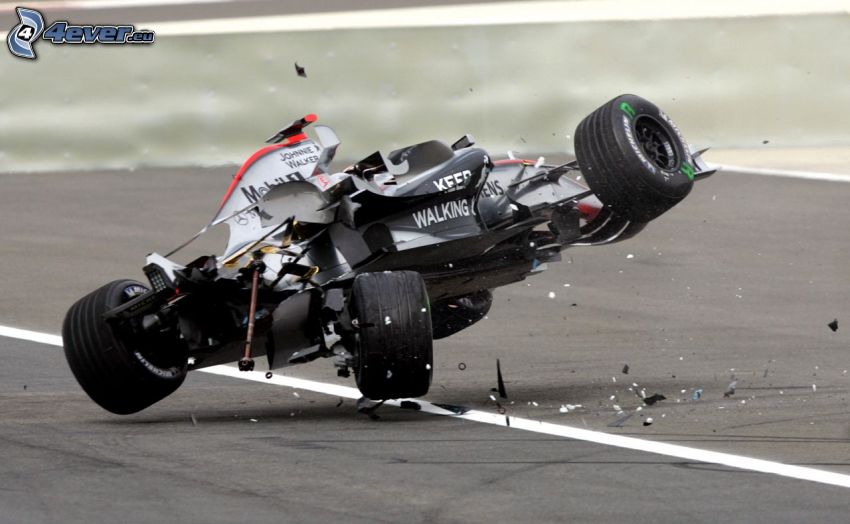 Formule 1, accident