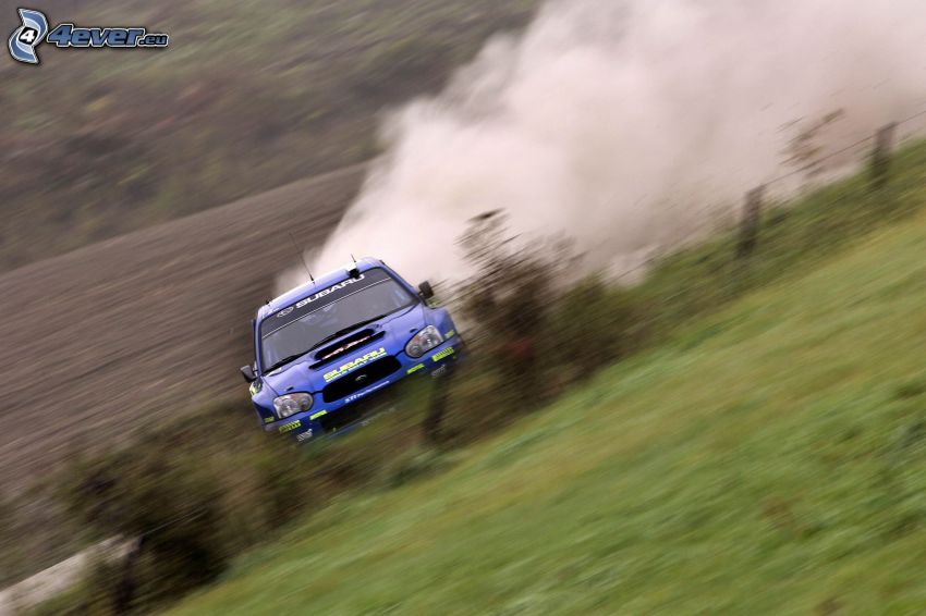 Subaru Impreza WRX STi, drift, la poussière, rallye