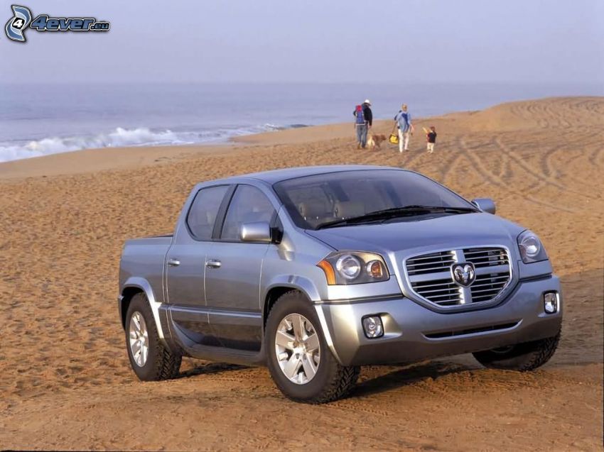 Dodge MAXXcab, SUV, plage de sable