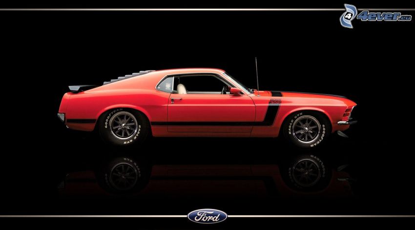 Ford Mustang Boss, voiture de sport, automobile de collection