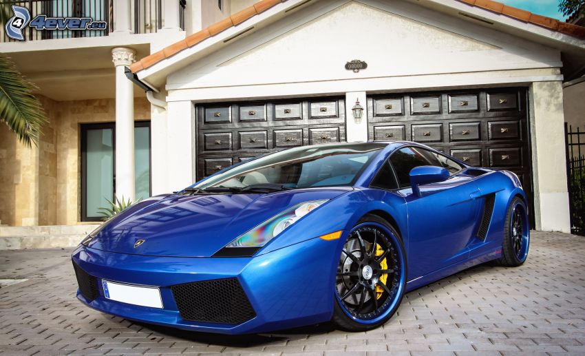 Lamborghini, garage, pavage