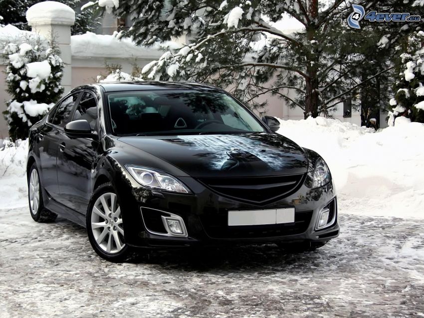 Mazda 6, neige
