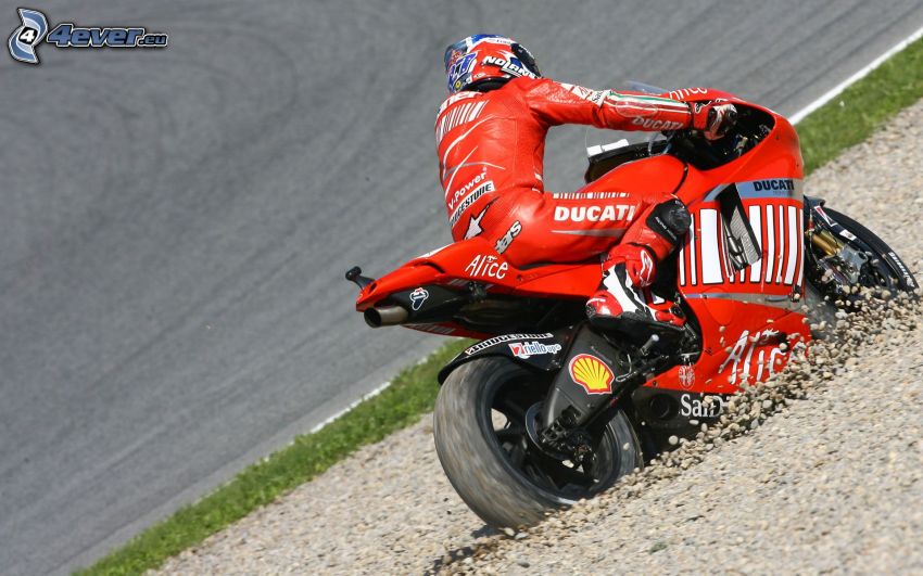 Ducati, moto, pierres