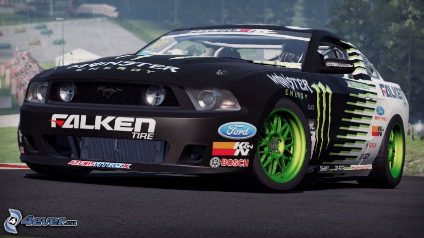 Need For Speed, Ford Mustang, voiture de course