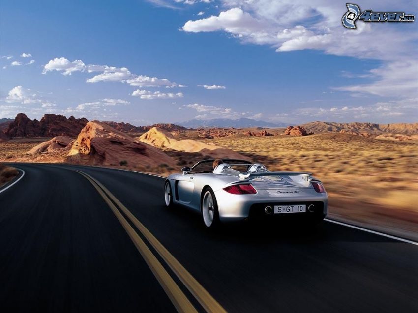 Porsche Carrera GT, paysage