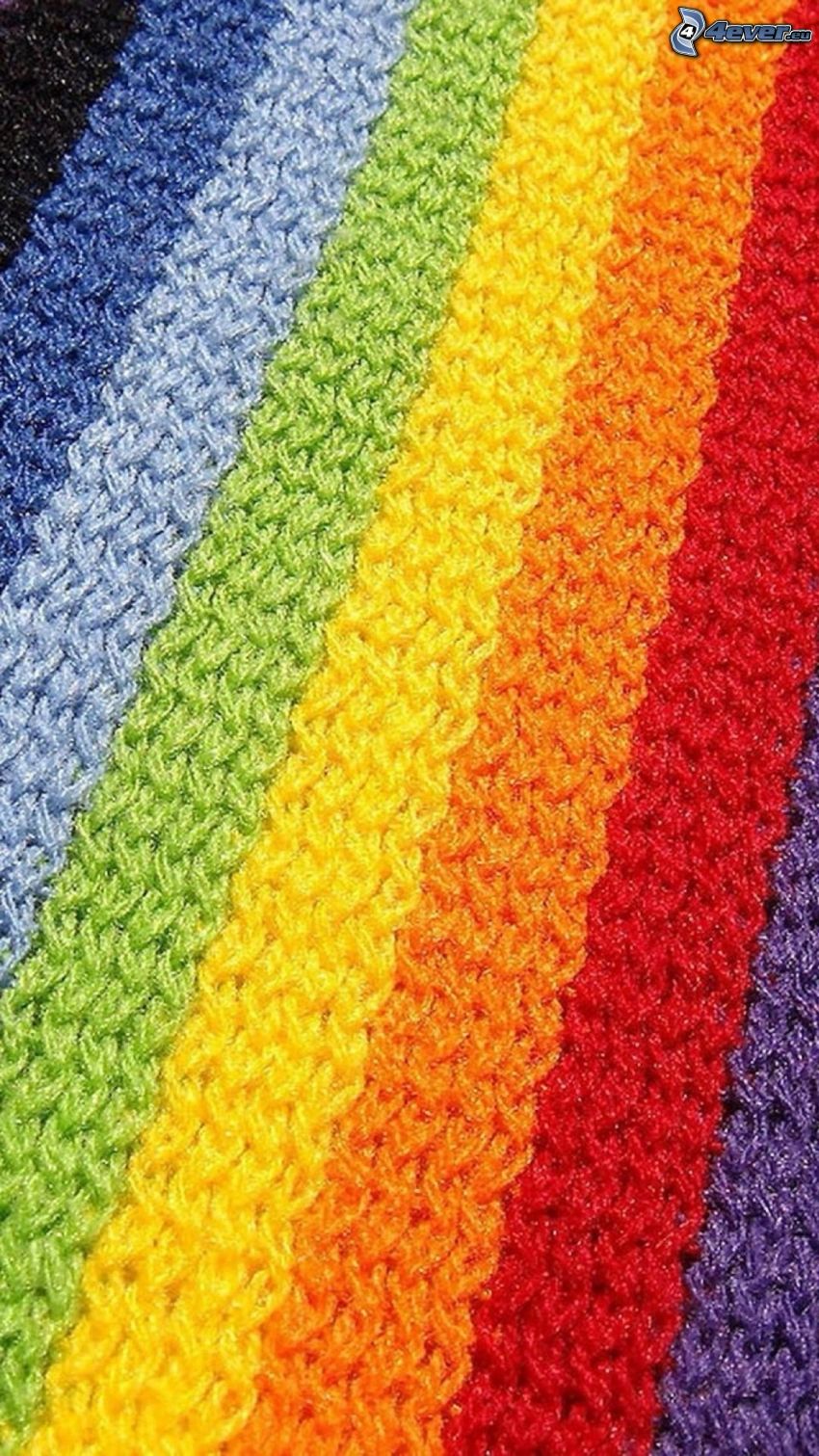 lana, strisce colorate