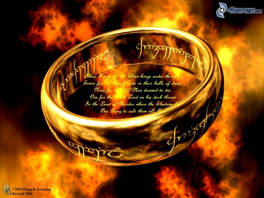 Lord of the Rings, Il Signore degli Anelli, anello