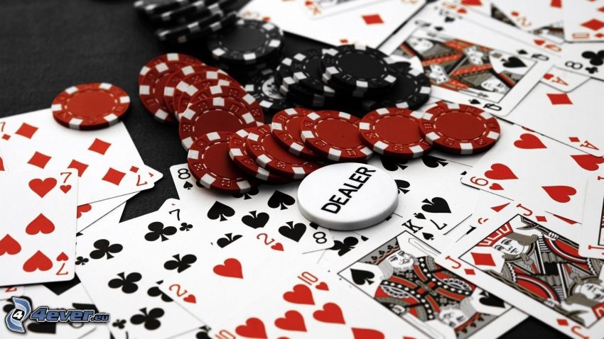 poker, carte, fiches