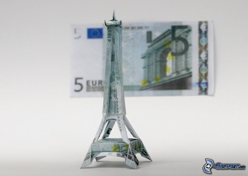 Torre Eiffel, banconote