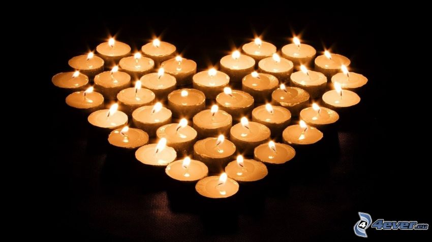 il cuore delle candele