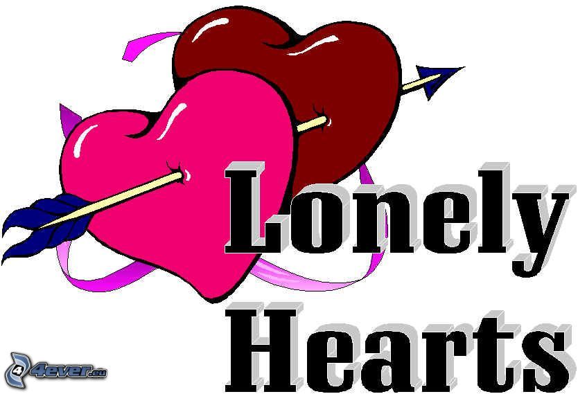 Lonely Hearts, due cuori, freccia