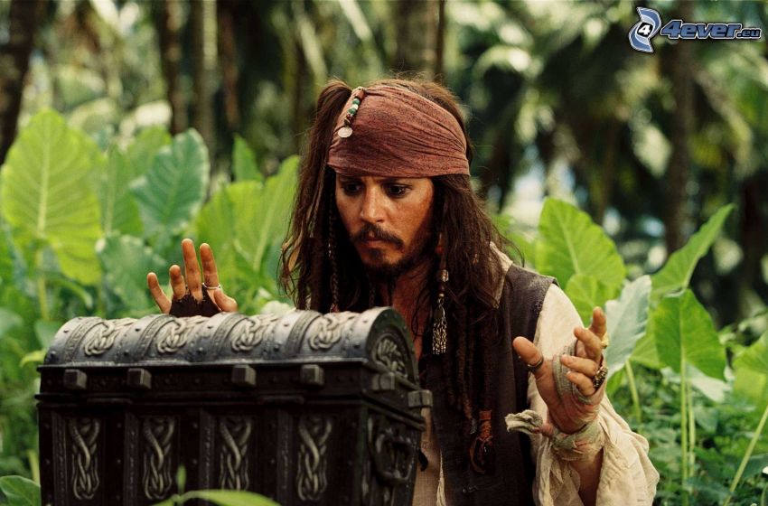Jack Sparrow, Pirati dei Caraibi, cassa da morto