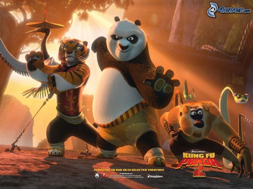 Kung Fu Panda 2, Panda Po, film, guerrieri