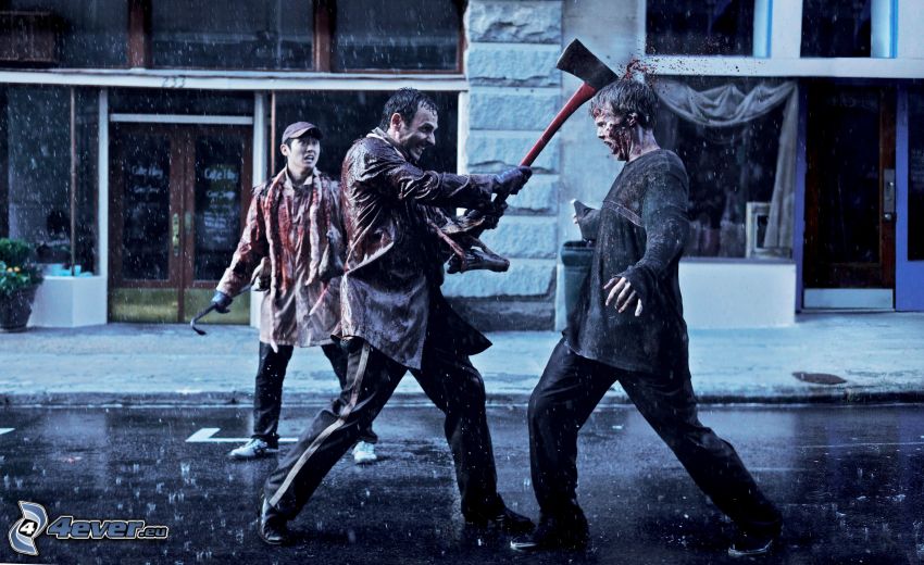 The Walking Dead, pioggia, omicidio