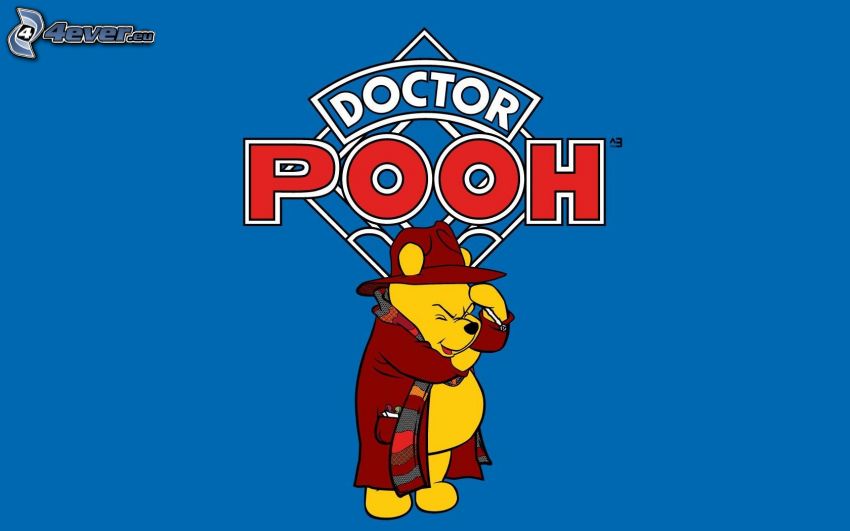 Winnie the Pooh, cappotto, cappello, sciarpa