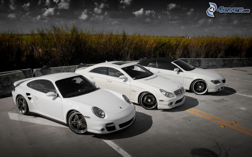 auto, Porsche 911, Mercedes, BMW, cabriolet
