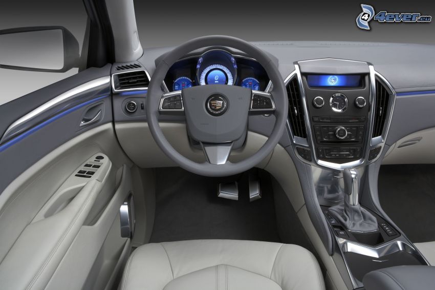 Cadillac Provoq, interno, volante, cruscotto
