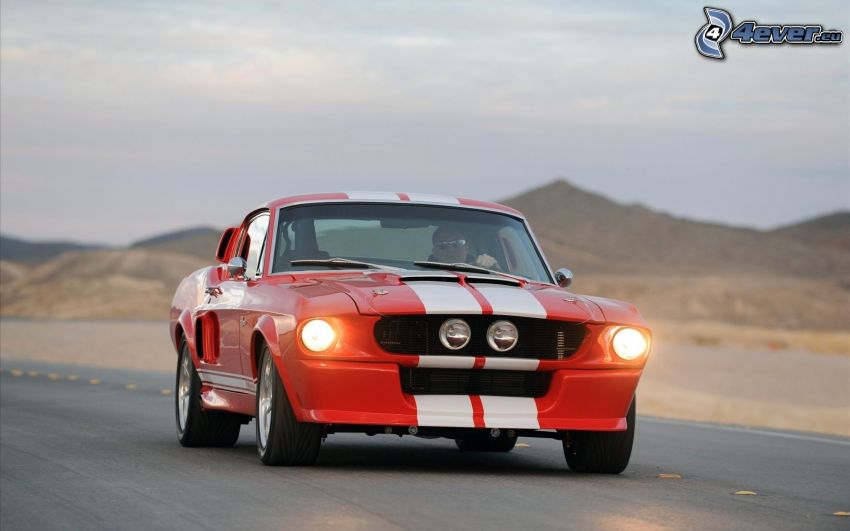 Ford Mustang, veicolo d'epoca, luci