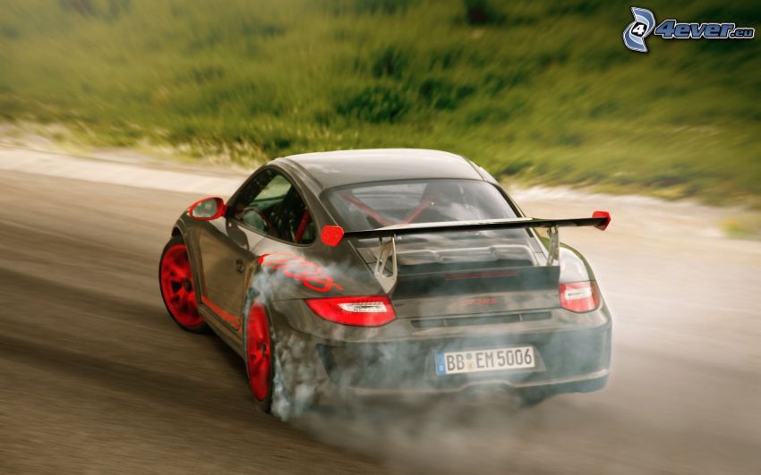 Porsche 911, drifting