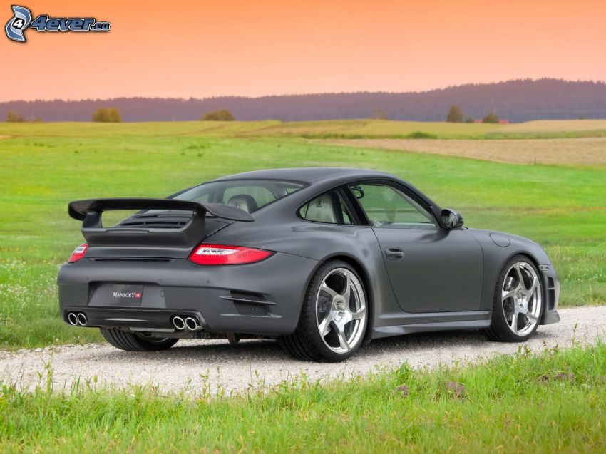 Porsche 911, prato