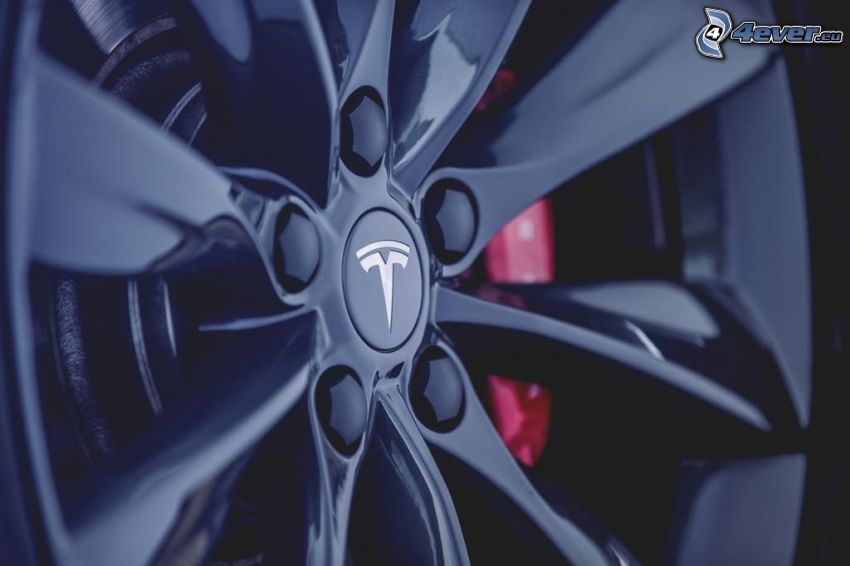 Tesla Model S, cerchione, freno