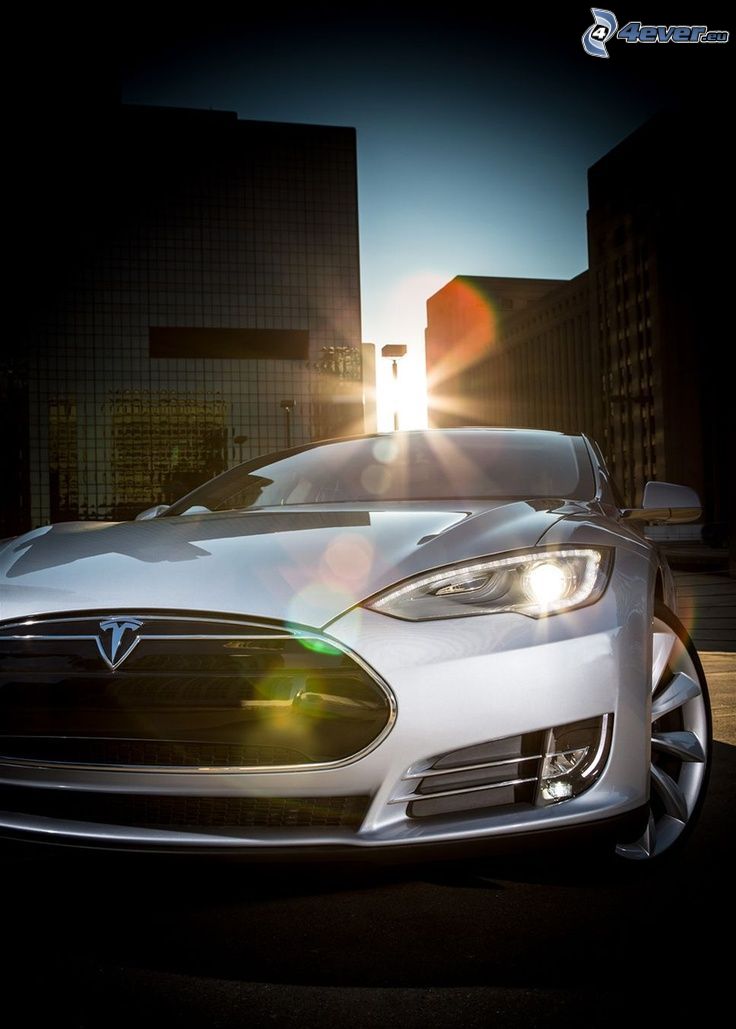 Tesla Model S, città, griglia anteriore