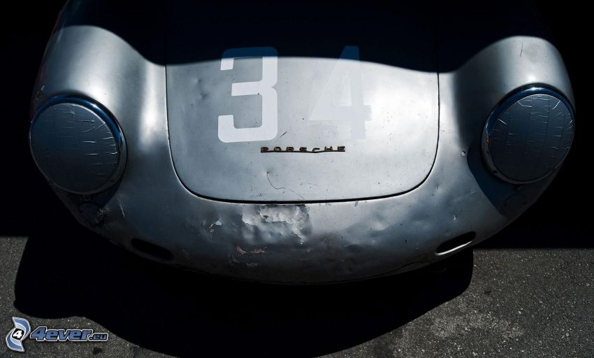 Porsche, veicolo d'epoca, griglia anteriore