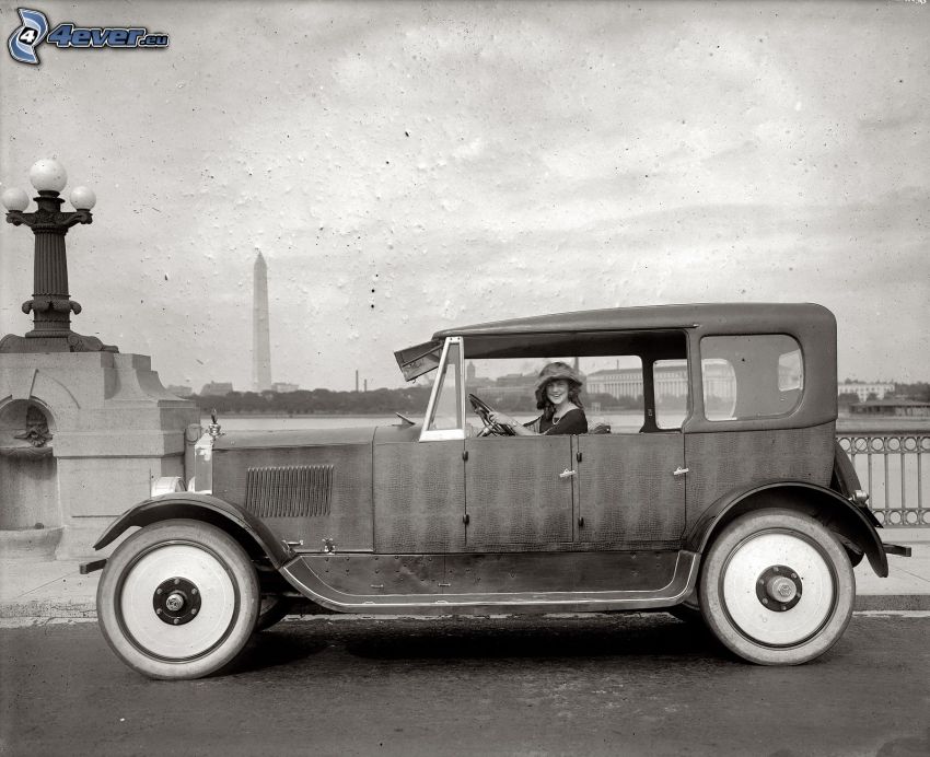 veicolo d'epoca, vecchia foto