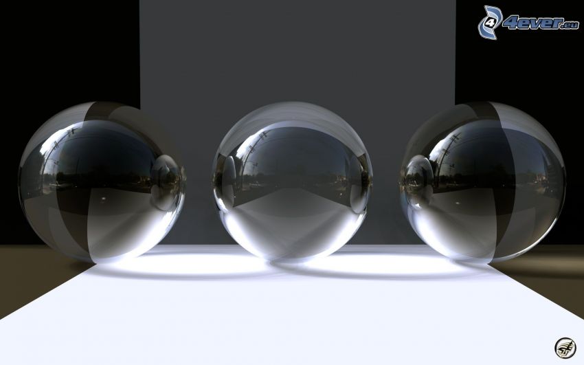 sfere di vetro