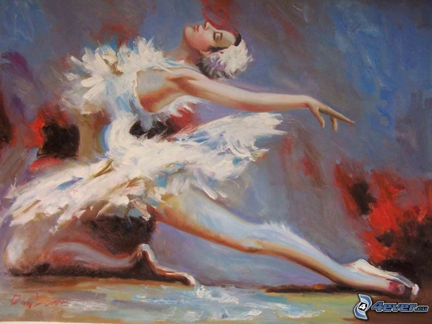 ballerina, pittura